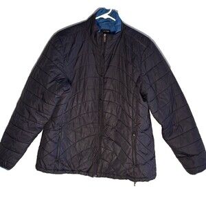 Lands' End Women's XL Jacket Zip Front No Hood Black